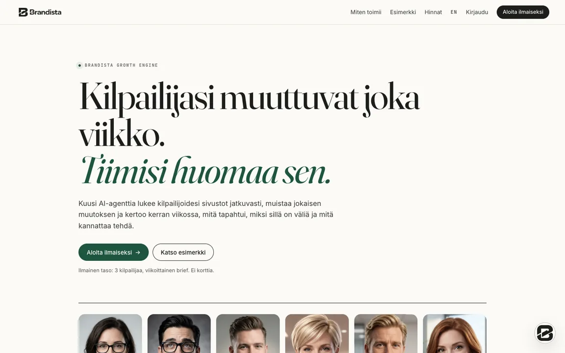 Growth Engine — Kilpailijatiedustelu
