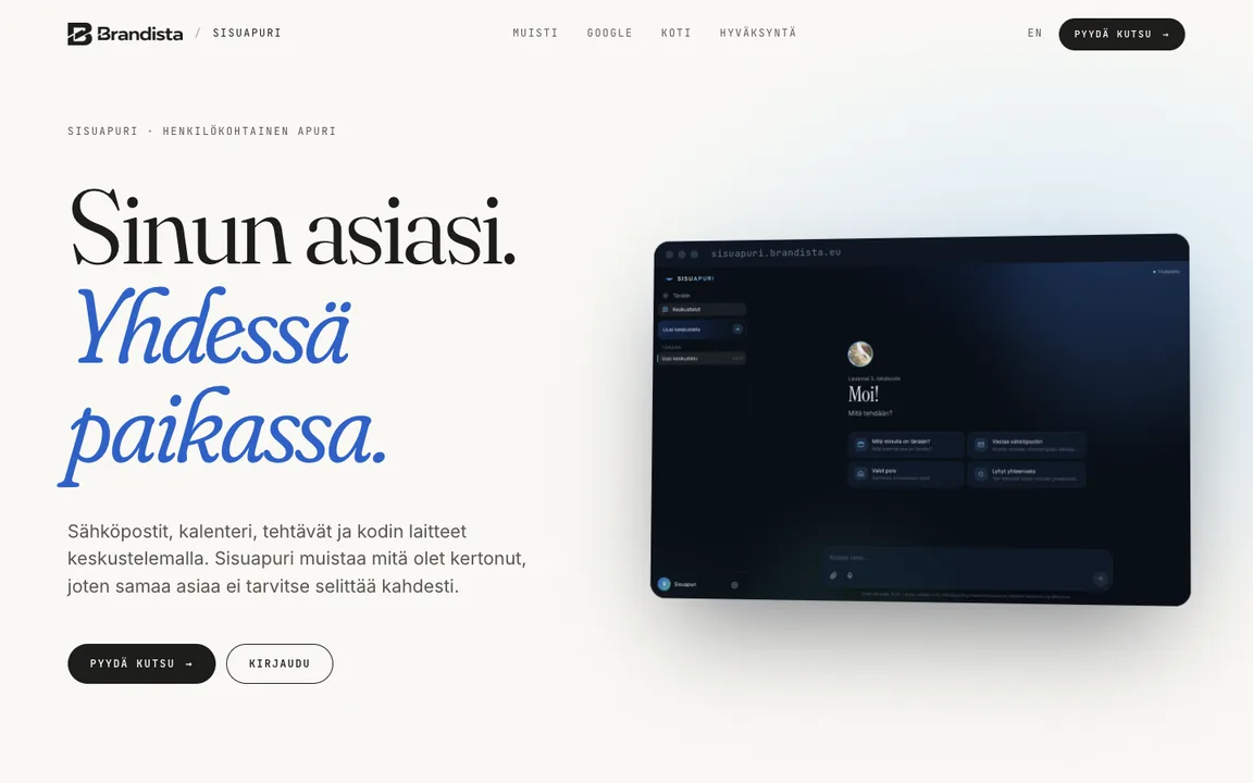 Sisuapuri — Henkilökohtainen AI